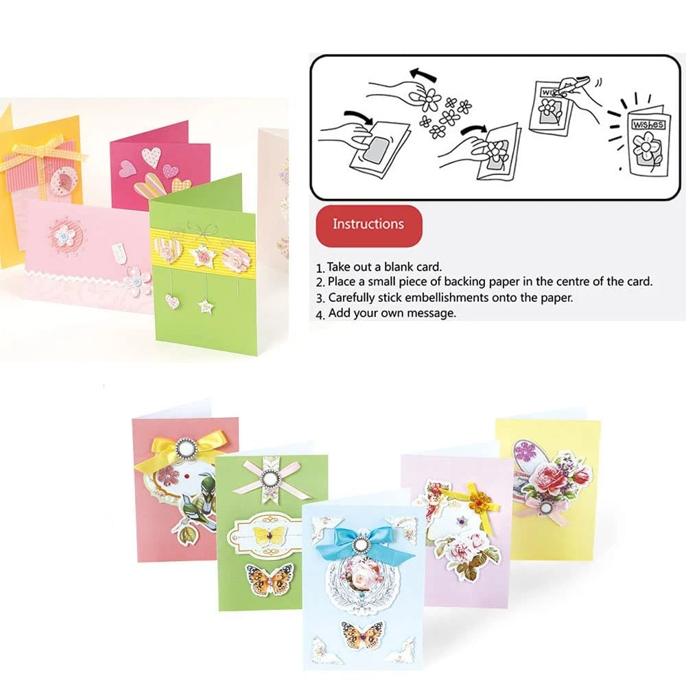 Huralona Greeting Card Making Supplier Envelope Kit 6.7 x 4.5 inches, Red