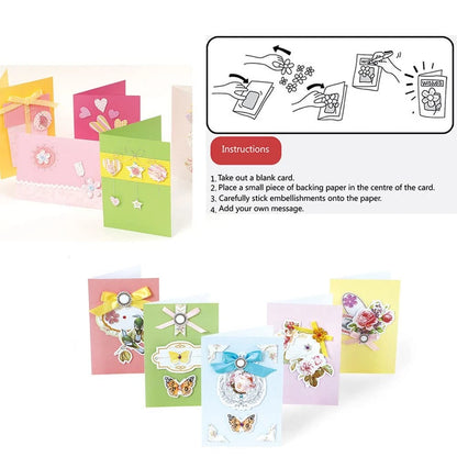 Huralona Greeting Card Making Supplier Envelope Kit 6.7 x 4.5 inches, Red