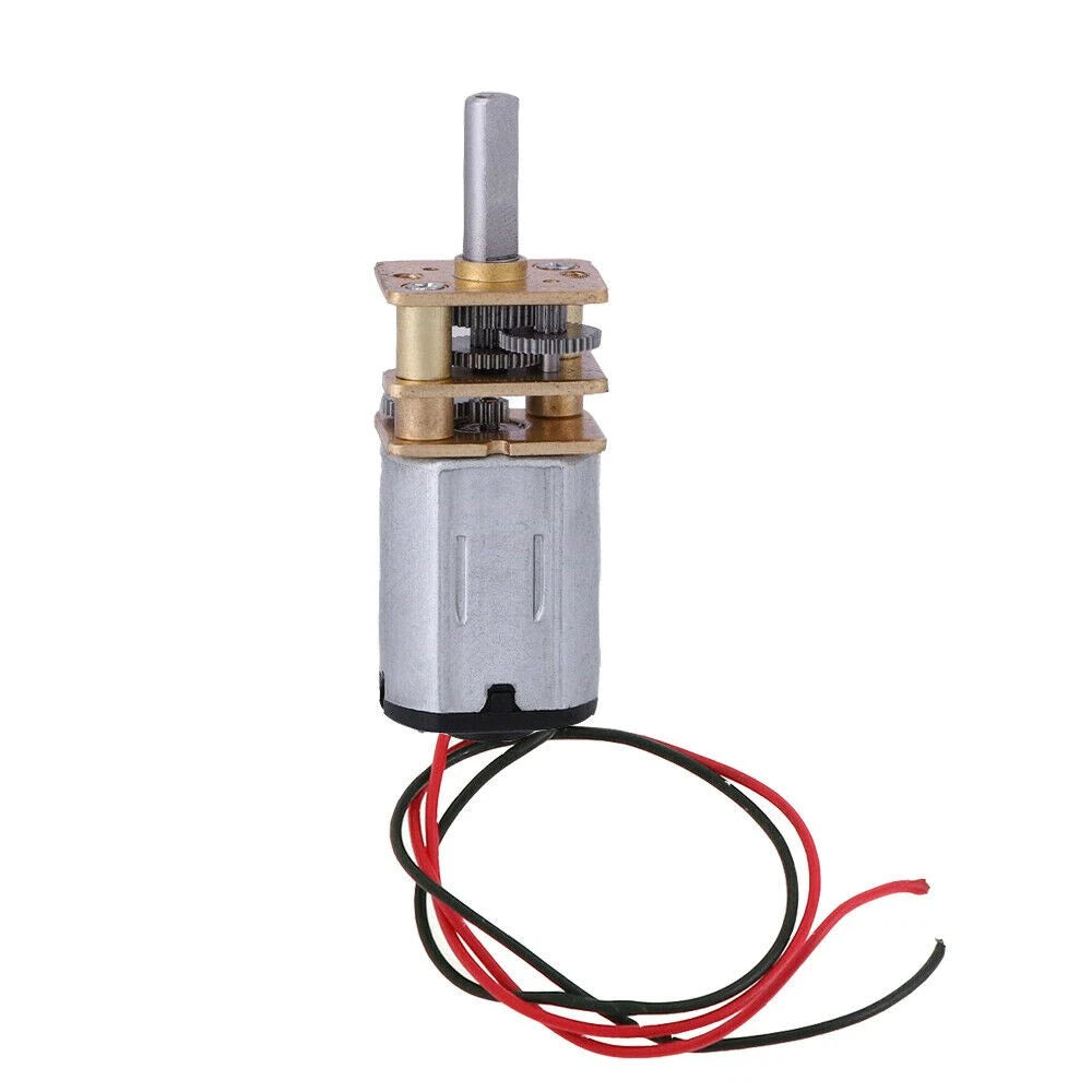 5Pcs N20 Gear Motor Slow Speed Full Metal Mini Gearbox Reducer Toy 60RPM DC 3-6V