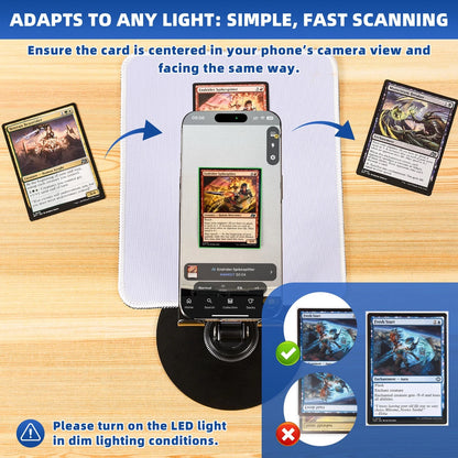 Utllsitm Card Scanner for Trading Cards–MTG & TCG with LED Light