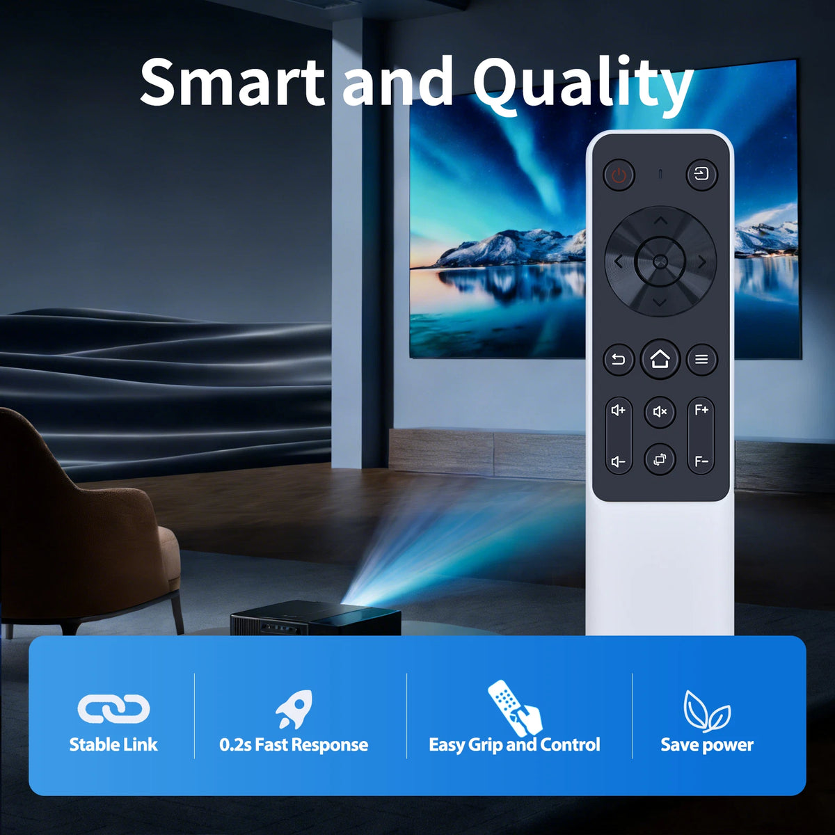 Remote Control For HAPPRUN ‎JQ820,TOPTRO ‎TR23,VGKE ‎RD828,FunFlix ‎G1 Projector