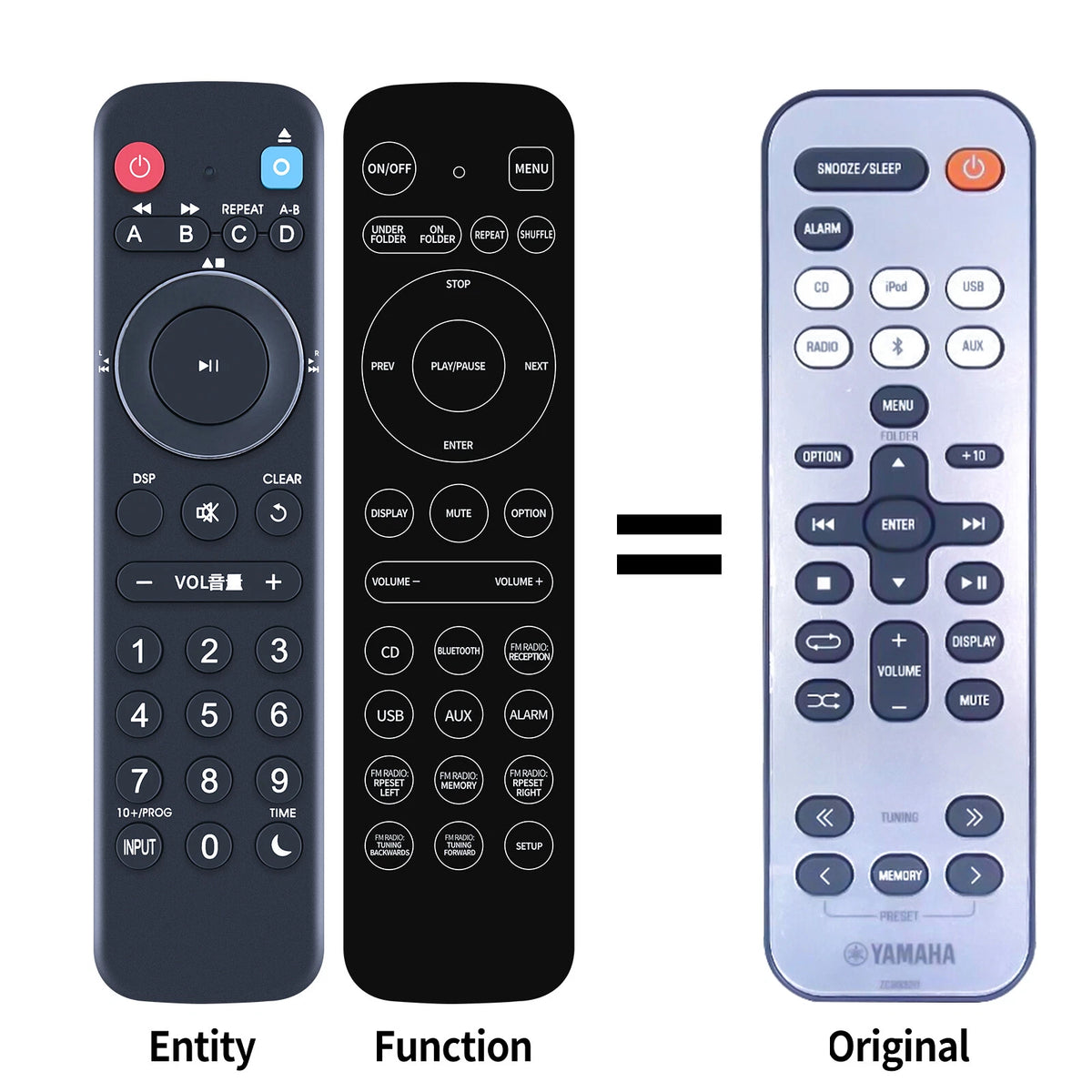 ZC89320 Replace Remote Control For Yamaha Micro Component System MCR-B142