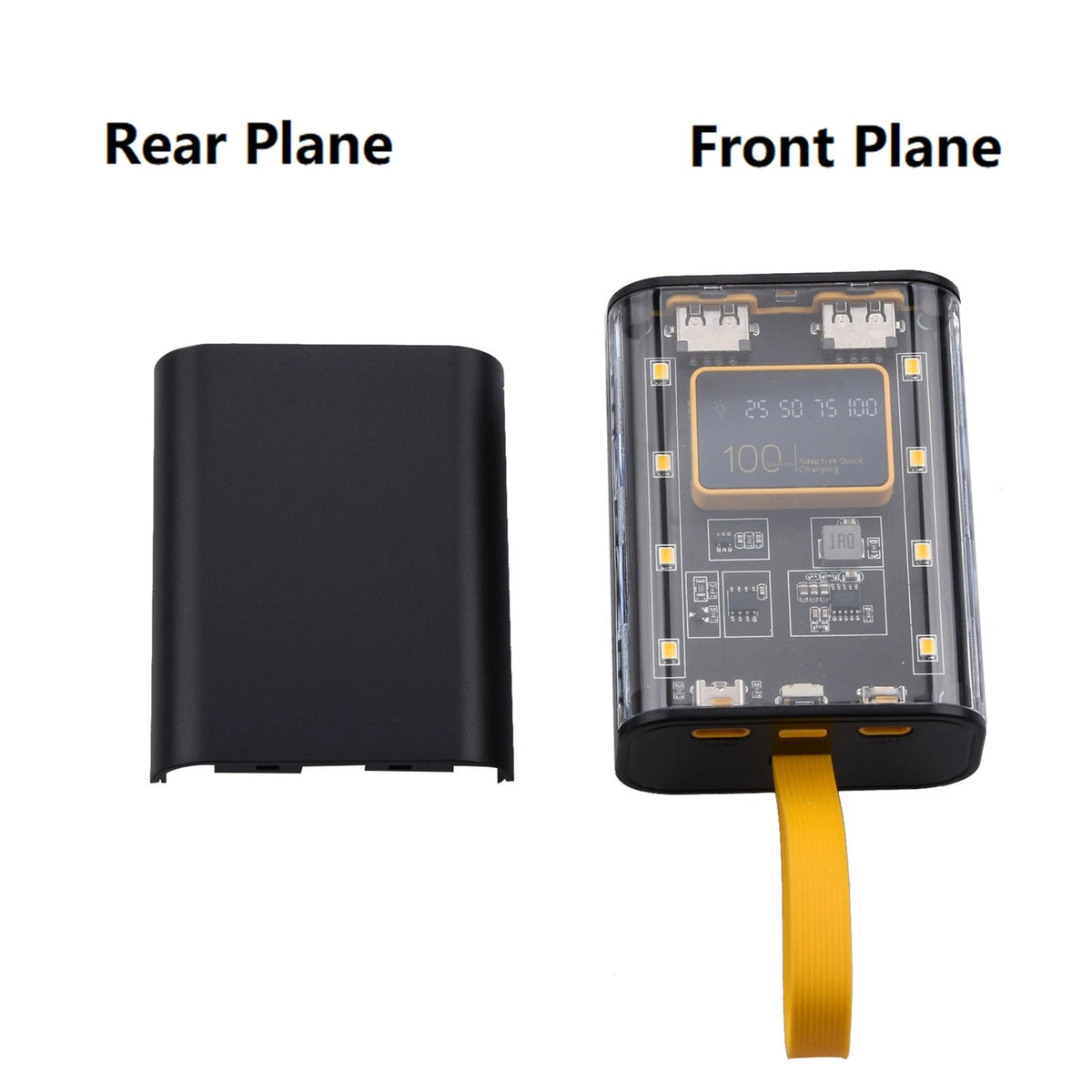 10W 18650 Battery Charger DIY Power Bank Box Case Fast Charging With Night