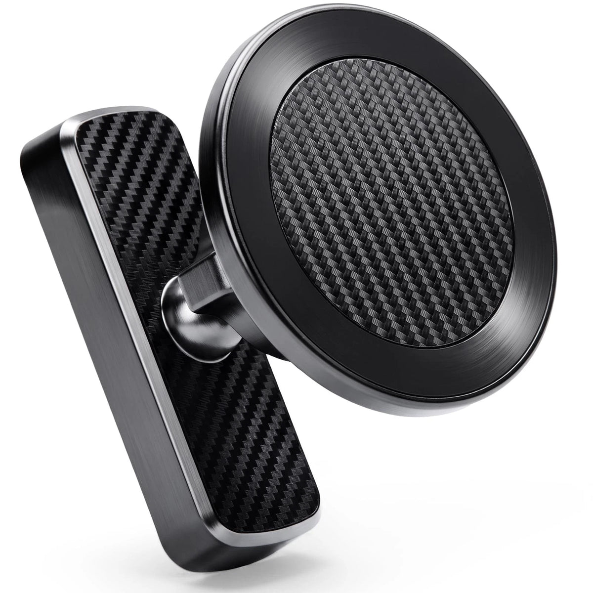 HOOKED ON GOLF Cart Phone Holder Mangetic Black for All Carbon Fiber