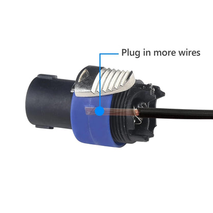 MAD OWL Speaker Plug Speakon Connector, Jacks and 4 Set, 4 Set