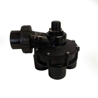 FIMCO 1 ½” in 4 Outlet Indexing Valve with 2, 3 and 4 Zone Cams 1 1/2", Black