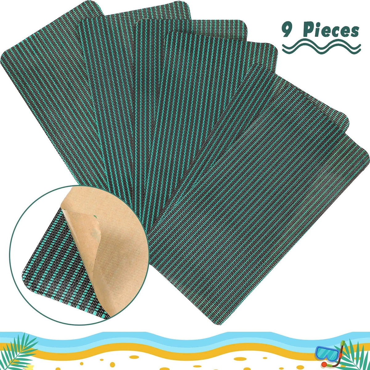 Pool Safety Cover Patch Kit Swimming 4 x 8 Inch, Green