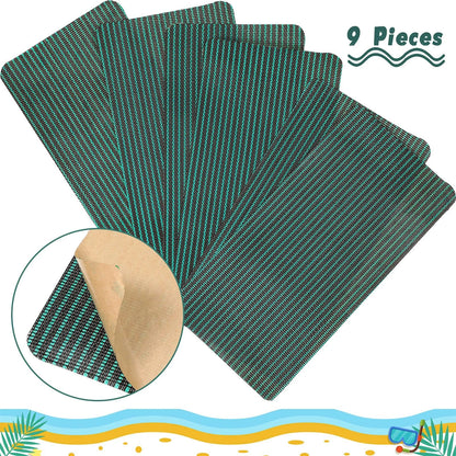 Pool Safety Cover Patch Kit Swimming 4 x 8 Inch, Green