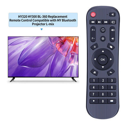 Replace Remote Control For L-mix Mini 4k smart portable projector HY320 HY300