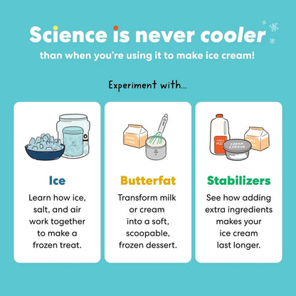 KiwiCo Science of Cooking Ice Cream Kit - STEM 8 x 11 x 6.1 inches, Blue