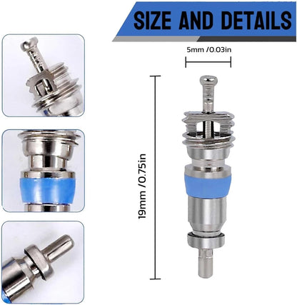 Valve Core for R410 R32 R22 Refrigerant,High Pressure with Silver And Blue