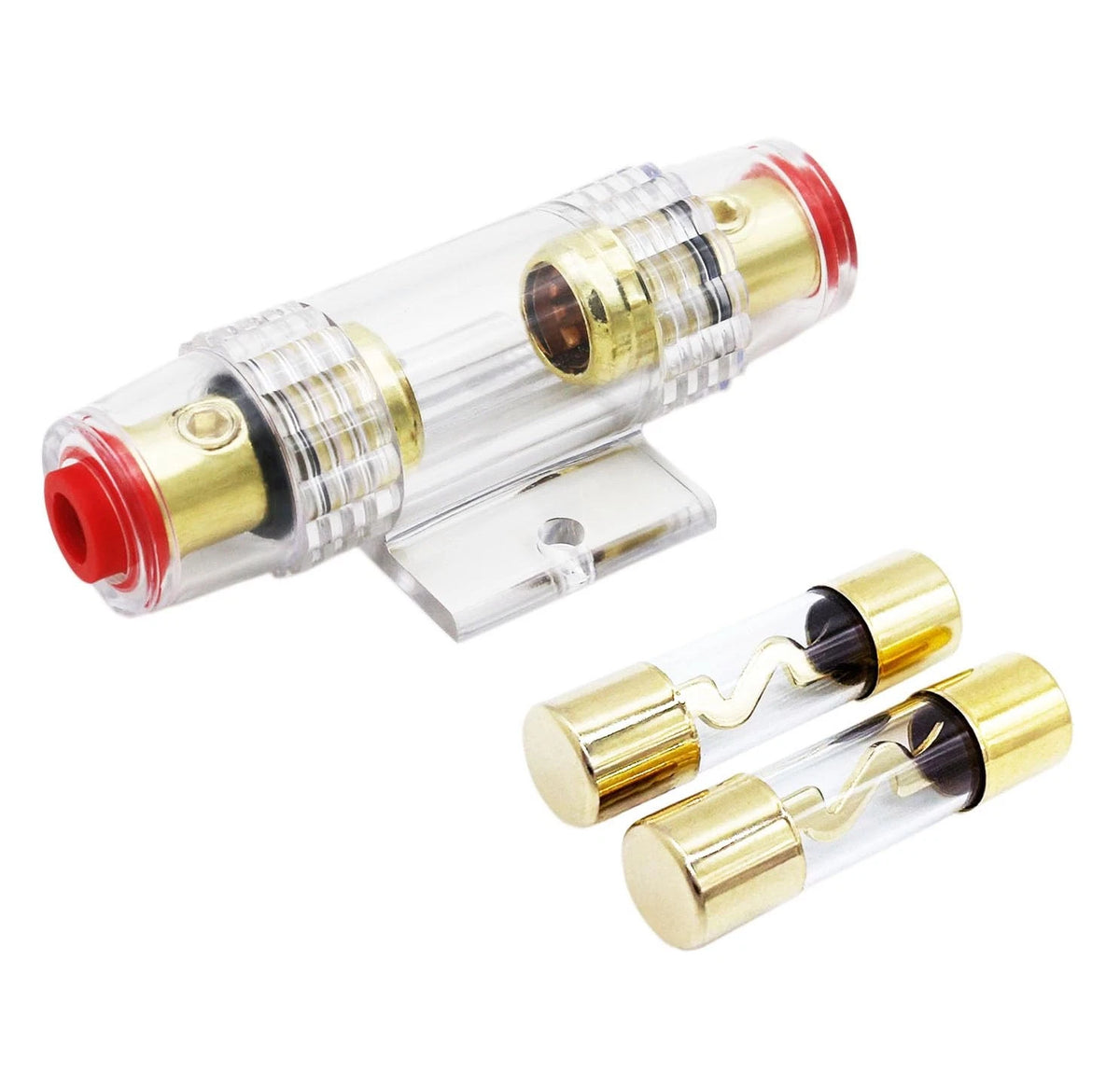 Carviya in-line AGU Fuse Holder for 4-10 Gauge AWG Wire / 6 & 8 1 Pack