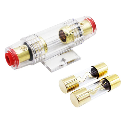 Carviya in-line AGU Fuse Holder for 4-10 Gauge AWG Wire / 6 & 8 1 Pack