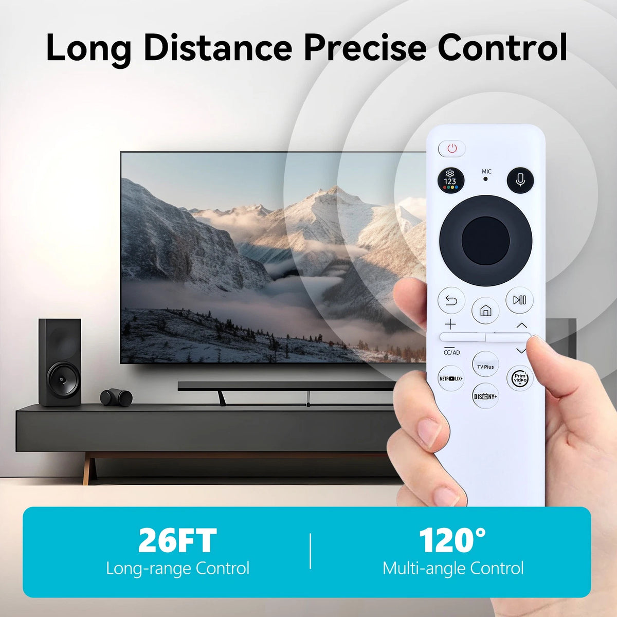 BN59-01439L Solar Voice Remote Control for Samsung Smart TV QN75LS03BSFXZA