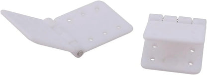 30PCS White 24x12 Remote Control Aircraft Hinges Nylon Hinge for RC Airplane...