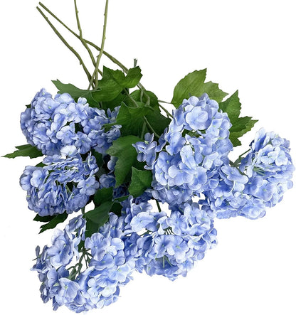 YalzoneMet 4 Pcs Artificial 26.8 inches x 3.15/3.94 x 4 pcs, Sky Blue