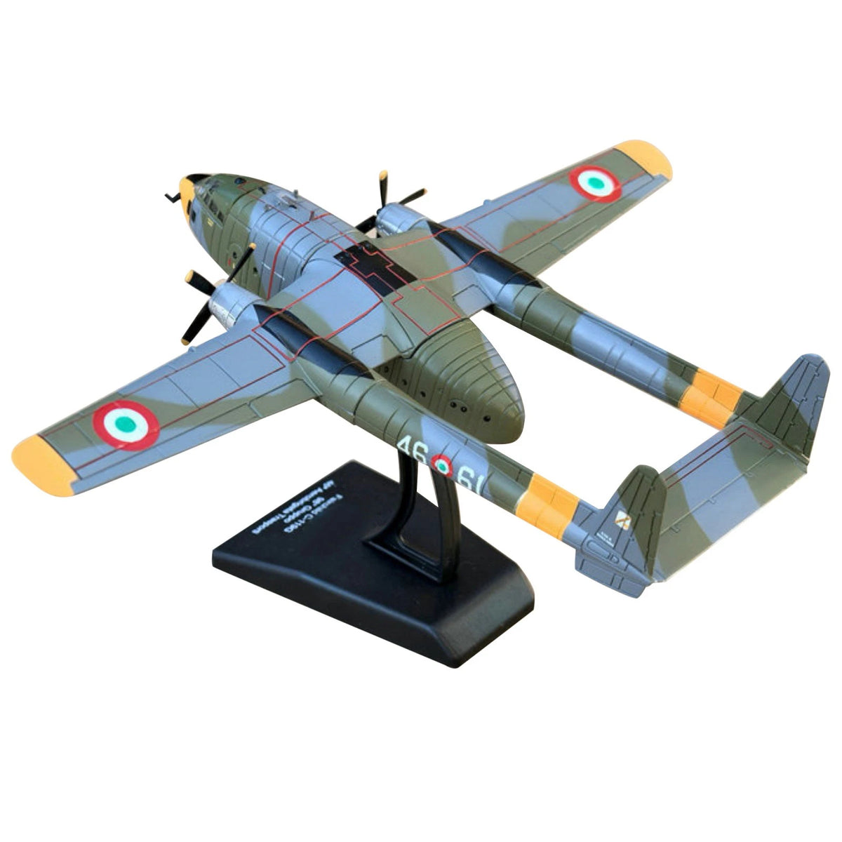 C-119G Flying Boxcar Transport Replica 1:200 Scale US Fairchild Model Stand