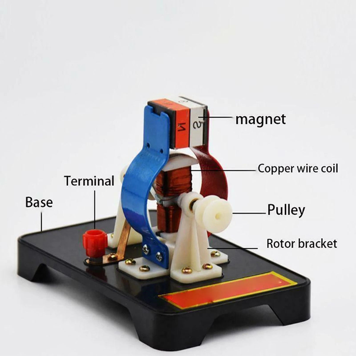 Permanent Magnet DC Electric Motor Model Physics Science Educational Toy DIY Kit