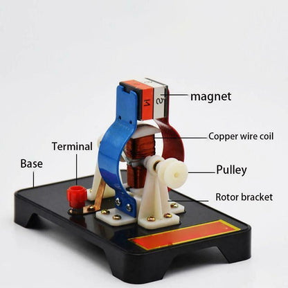 Permanent Magnet DC Electric Motor Model Physics Science Educational Toy DIY Kit