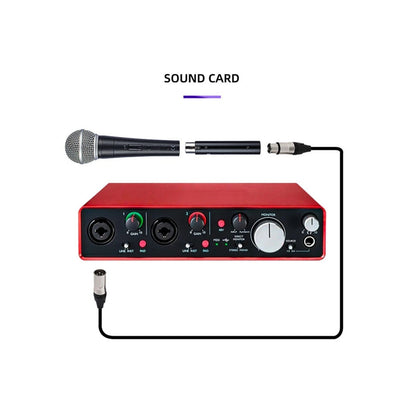 Lossless +28DB Gain Mic Preamp 48V Phantom Power For Studio/Stage/Home Use