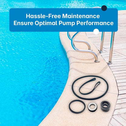 Southeastern Accessory Pool Pump O-Ring Seal Repair Kit for Hayward® Black