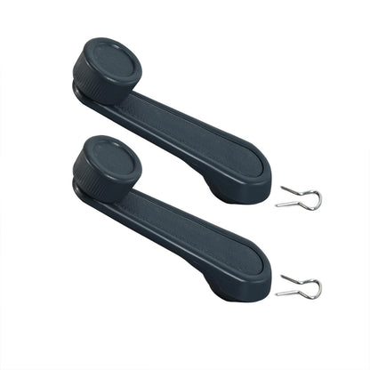 Whkdscvmu Set of 2 Grey Interior Window Crank Handles Compatible with Gray