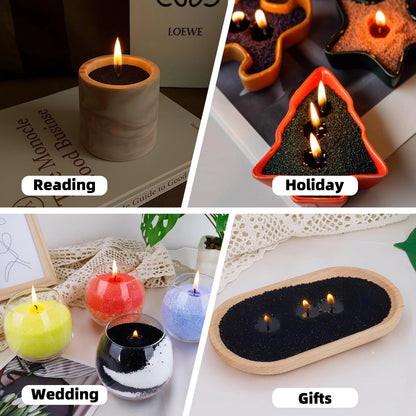 NICEME Black Customized Powder Candle Making Kit, 26Oz Black: Kit