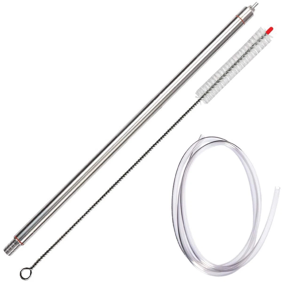 Professional 14" Stainless Steel Spring-Loaded Bottle Filler #17836, Metalic