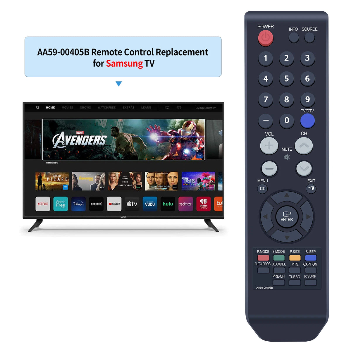 AA59-00405B Remote Control For Samsung TV TX-T2782 TX-T2781 TX-T2082