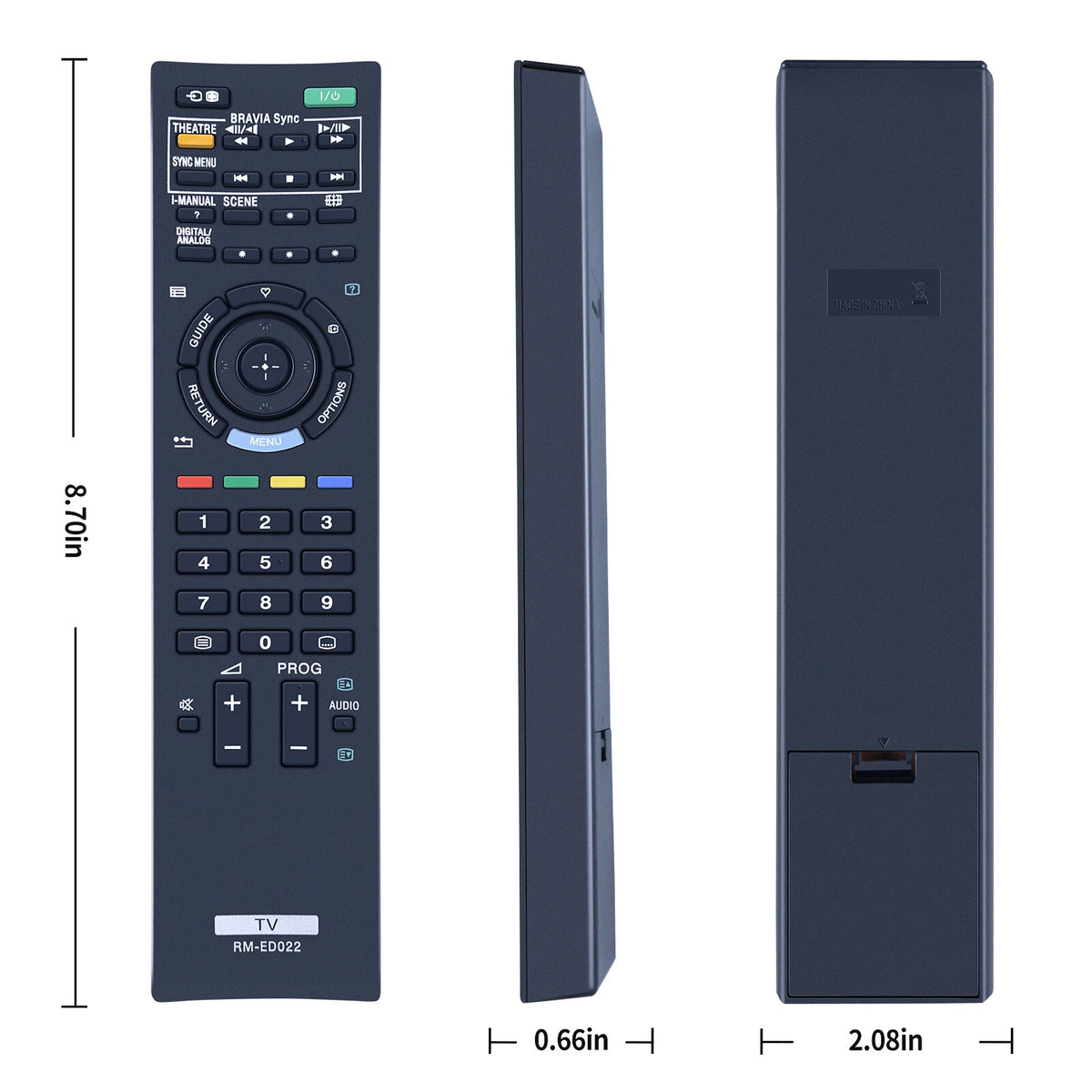 RM-ED022 Remote Control For Sony TV KDL-37EX402 KDL-32BX300 KDL-32NX500