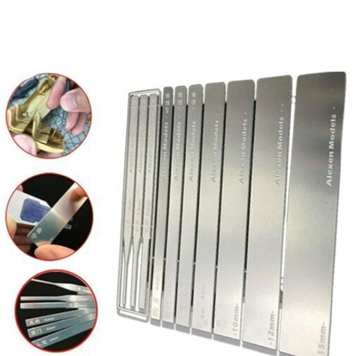 10Pcs 0.5mm Stainless Steel Grinding Stick Hardness Hobby Craft Model Tool