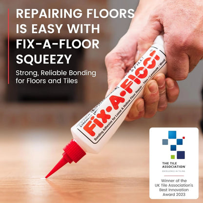 Pack of 2 - The  Fix-A-Floor Squeezy All-in-One Repair Adhesive White