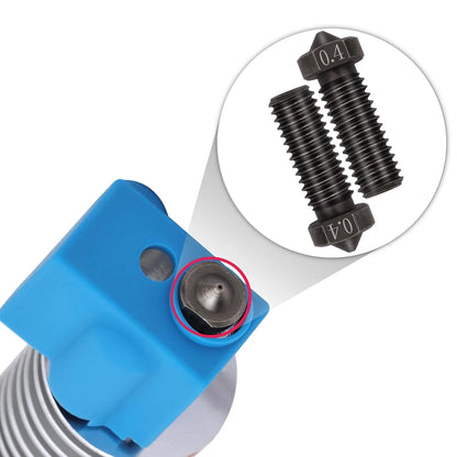 15PCS Hardened Nozzles Kit for Anycubic Vyper, 3D Printer 7PCS 0.4mm Nozzles...