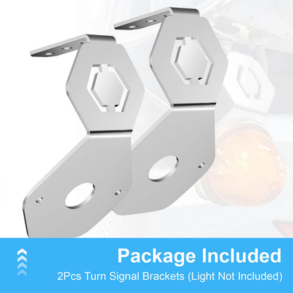 Watermelon Mirror Turn Signal Angled Bracket Stainless SET/2 - Light Not Include