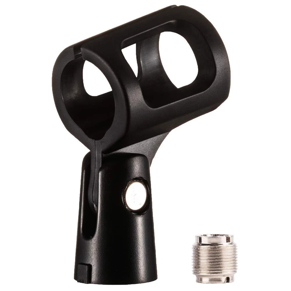 2-Pack LYRCRO Microphone Clip with 5/8" Male to 3/8" Female Adapter for Black