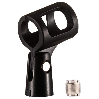 2-Pack LYRCRO Microphone Clip with 5/8" Male to 3/8" Female Adapter for Black