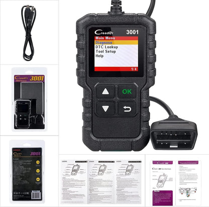 LAUNCH Creader 3001 OBD2 Scanner, Engine Launch x431 V+ Scan tool, CR3001