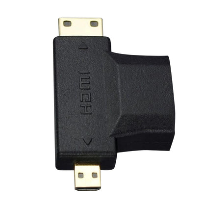 1 Pcs HDMI Female to Mini Micro HDMI Male Adapter Durable Replacement Connector