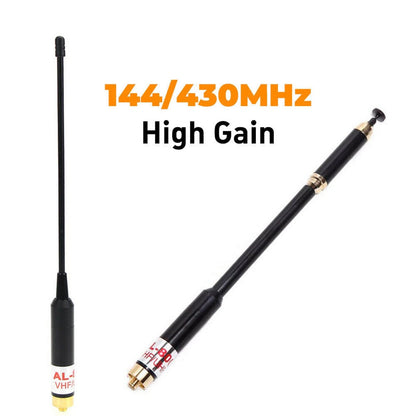 50ohm Telescopic AL-800 Dual Band VHF UHF SMA-F Antennas For BaoFeng UV-9R Radio