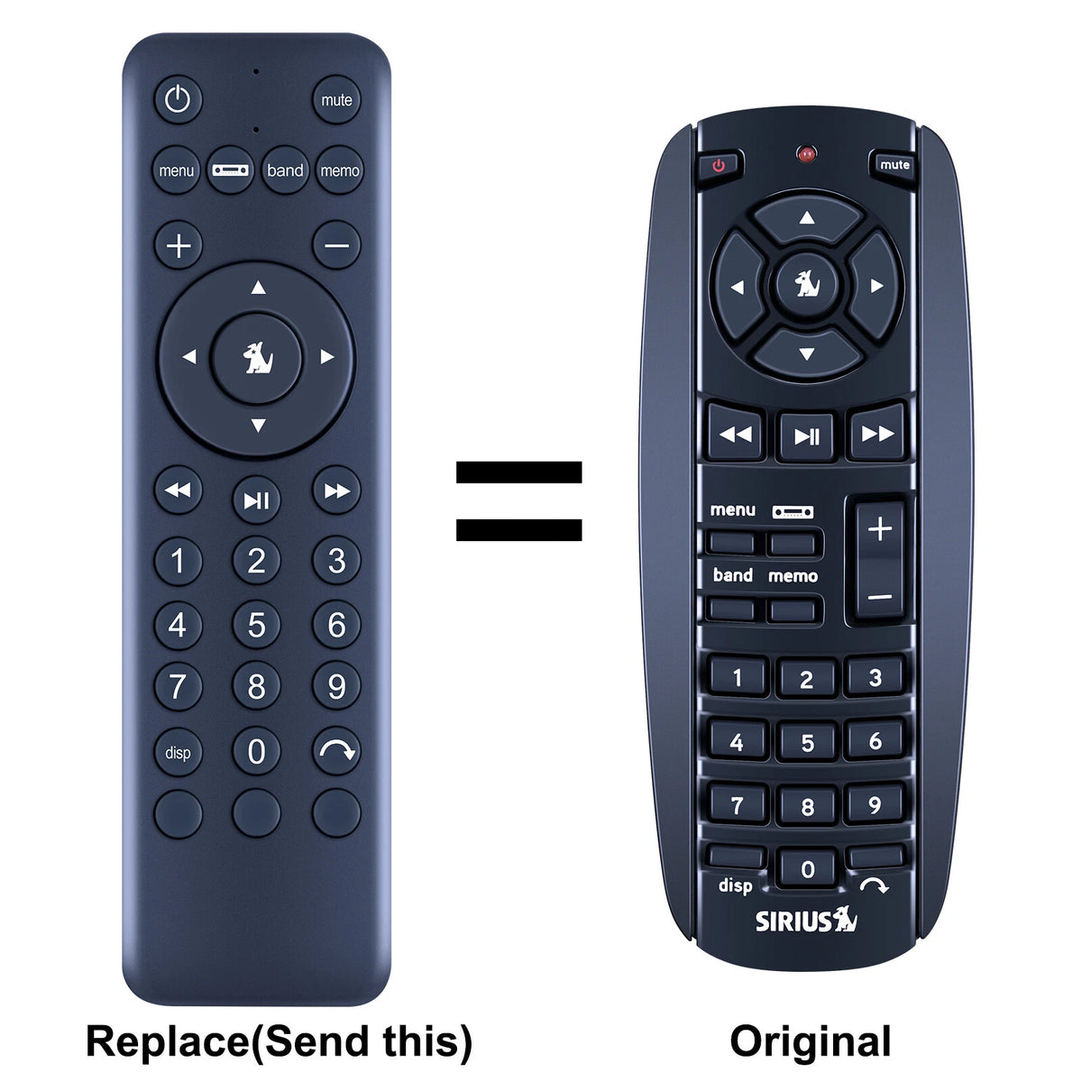 Universal Remote Control For Sirius Sportster, Starmate, & Stratus Radios