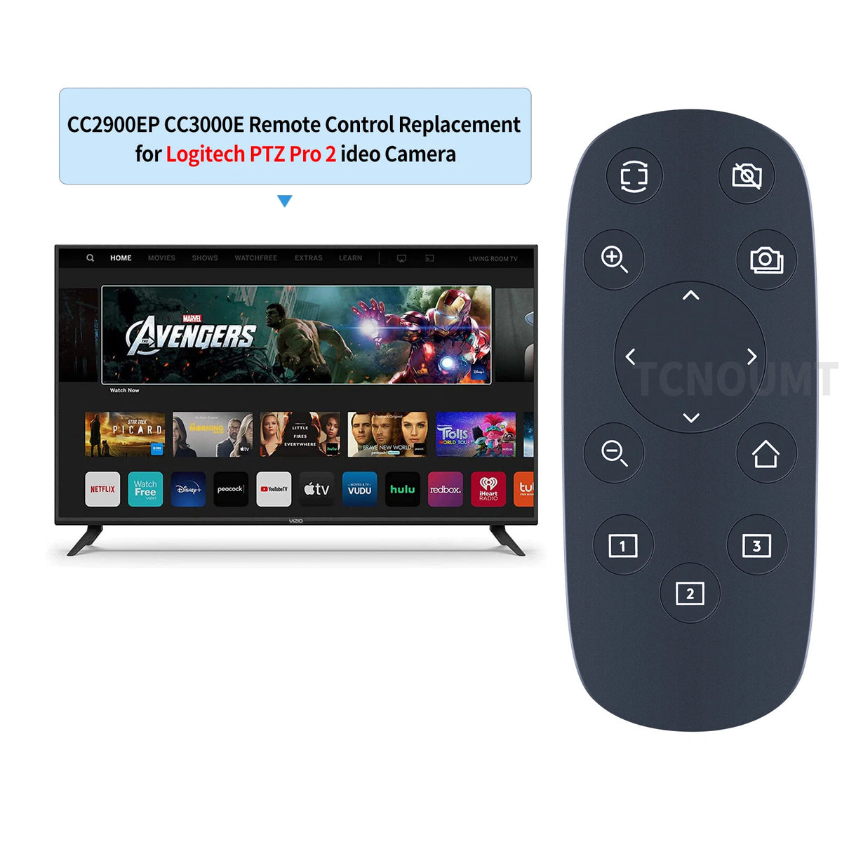 Remote Control For Logitech CC2900ep PTZ Pro 2 HD Video Conference Camera