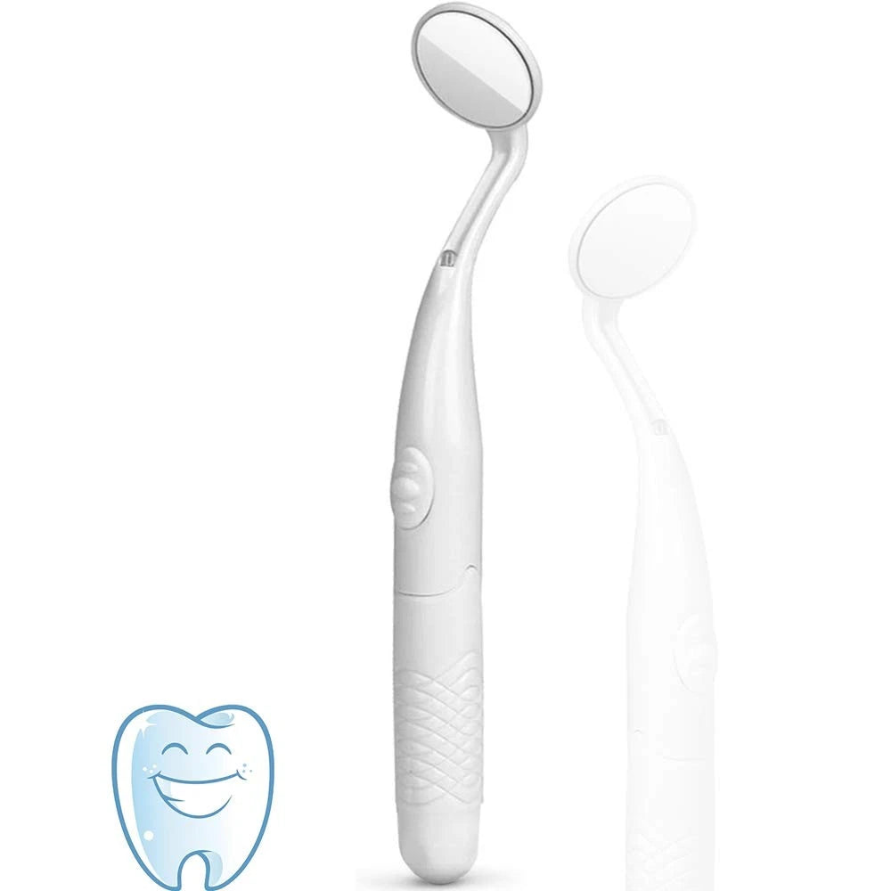 ffresiss Dental Mirror with Light,Teeth Inspection LED 5.9"L x 0.9"W, Silver