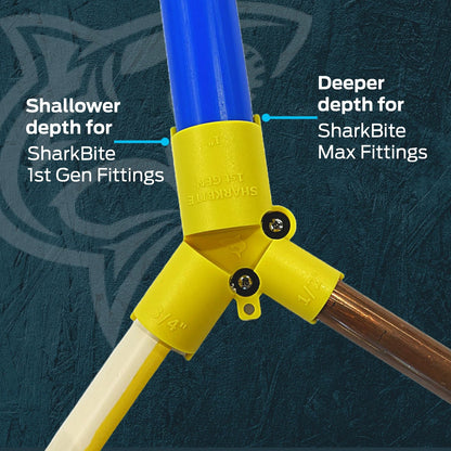 SharkBite 1/2 Inch to 1 Depth in. - 1 (Gen 1 and Max), Yellow