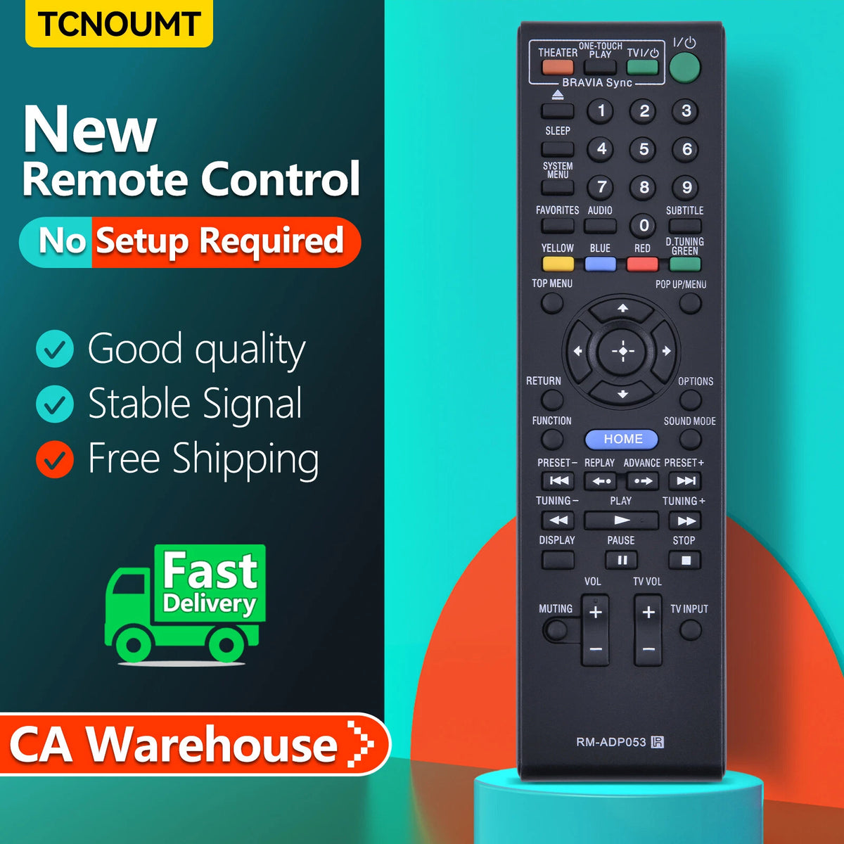 RM-ADP053 Remote Control For Sony Player BDV-E370 BDV-E470 BDV-E570