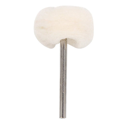 10Pcs Fine Wool 1/8" Shank Soft Polishing Brush Buffing Wheel  Rotary Tool qq