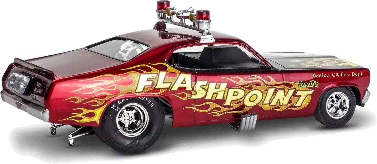 Revell 14528 '70 Plymouth Duster Funny Car 1:24 Scale Mittel, Clear,White