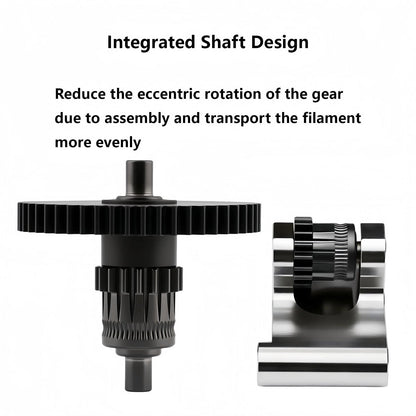 Hardened Steel Extruder Gear Kit for Adventurer 5M, 3D Printer DLC Nano...