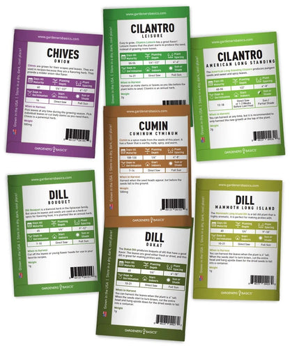 35 Medicinal Herb Seeds Variety Pack – Heirloom Non-GMO Healing & Brown
