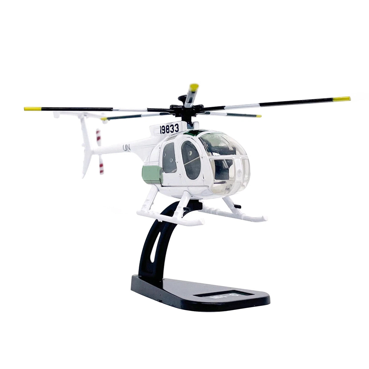 1PCS 2.8in US Army MH-6 Little Bird Helicopter Finished Model Toy Gift Kit