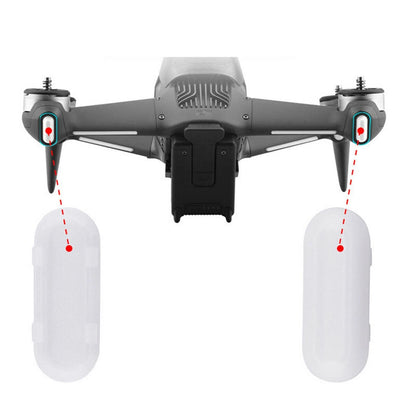 2Pack White ABS  Rear Arm LED Lamp Light Cover For DJI FPV RC Drone